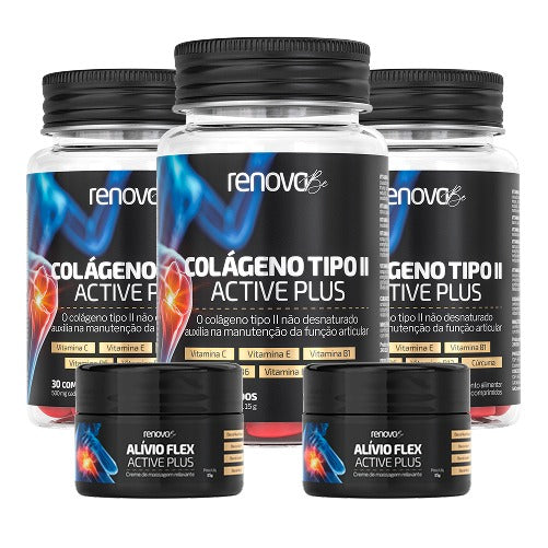 3 Colágenos Tipo 2 + 2 Balm de Dores