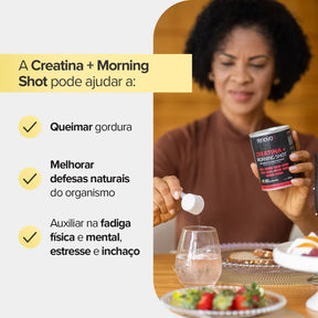 2 Creatinas Morning Shot + 1x Hidratante Labial